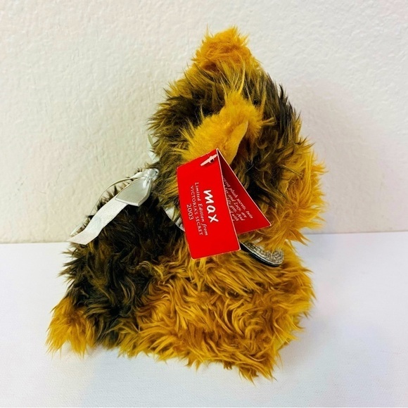 Victoria’s Secret Terrier Yorkie Puppy Max W/ Beaded Photo Frame Collar 8” - Picture 3 of 8
